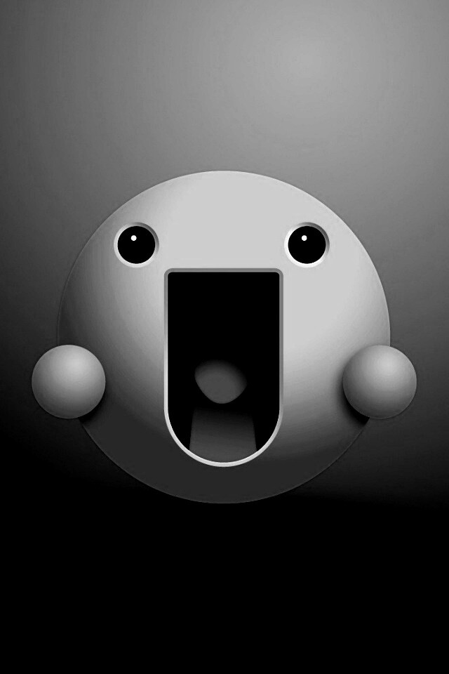 Веселый зеленый смайлик обои