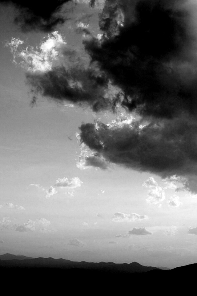 Горный закат обои