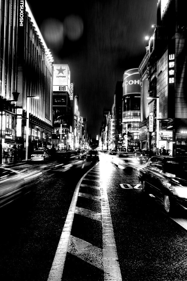 Ночное движение обои