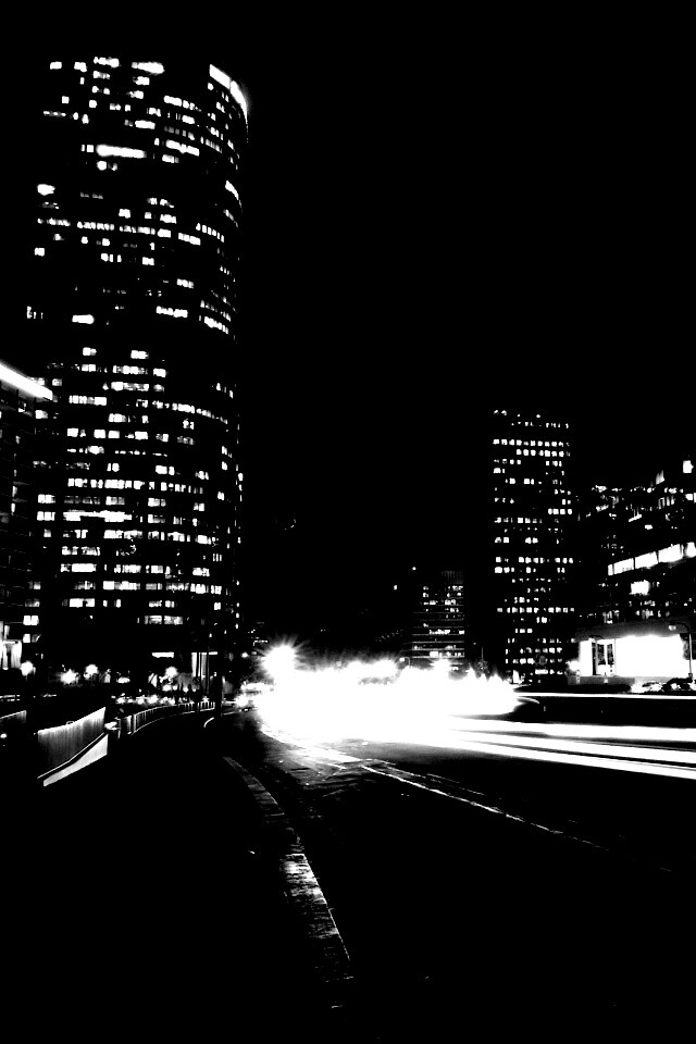 Ночные огни мегаполиса обои