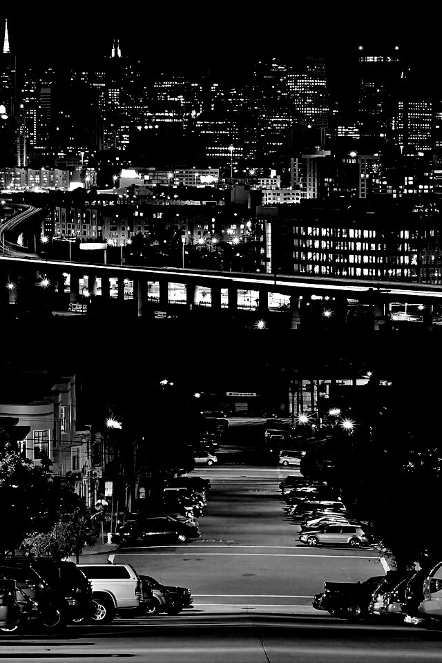 Вечерний город обои