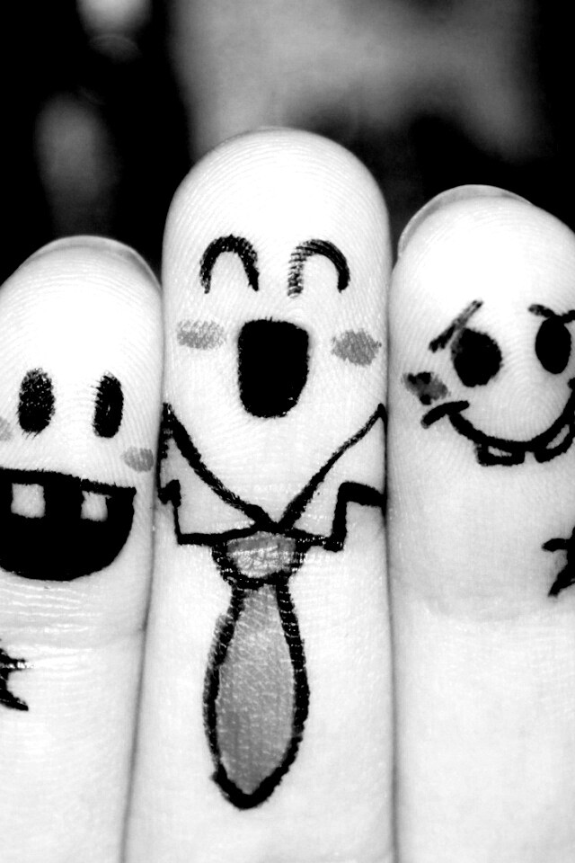 Пальцы-друзья обои