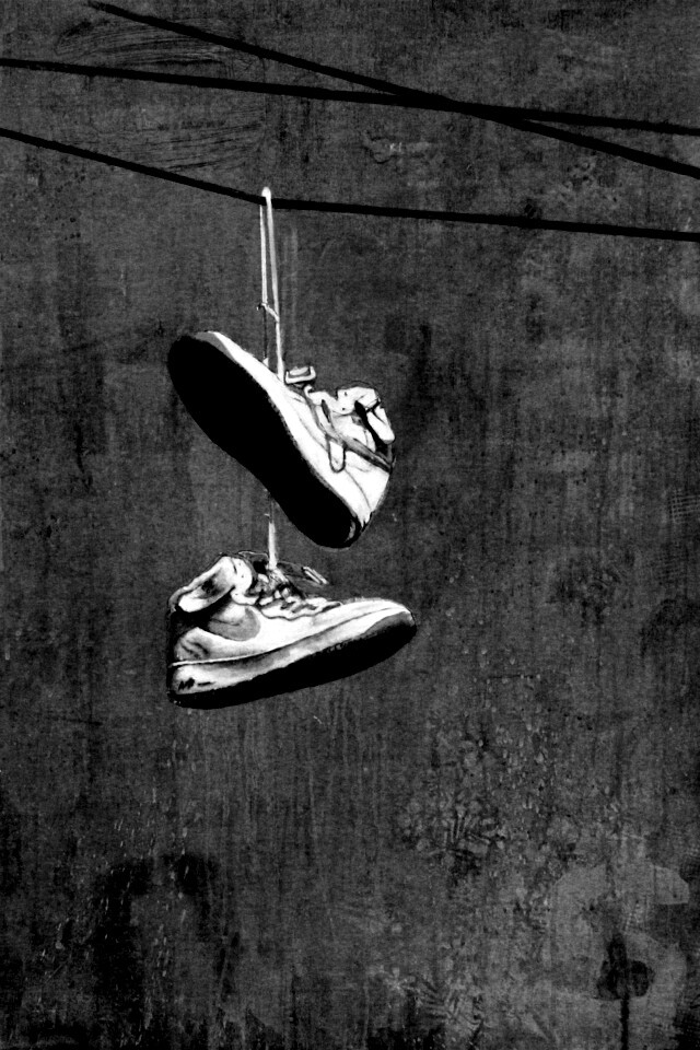 Кросовки на проводе обои