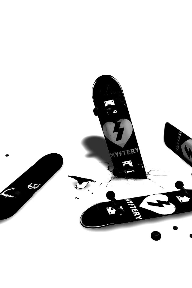 Сломанные скейты обои