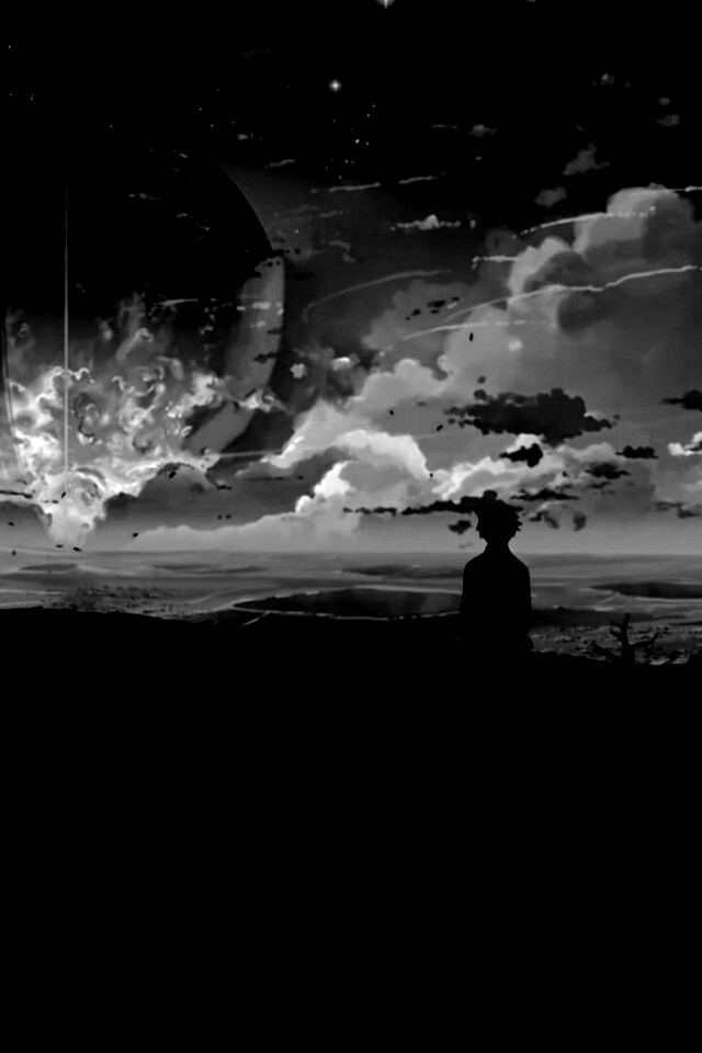 Кадр из творения Макото Синкая обои