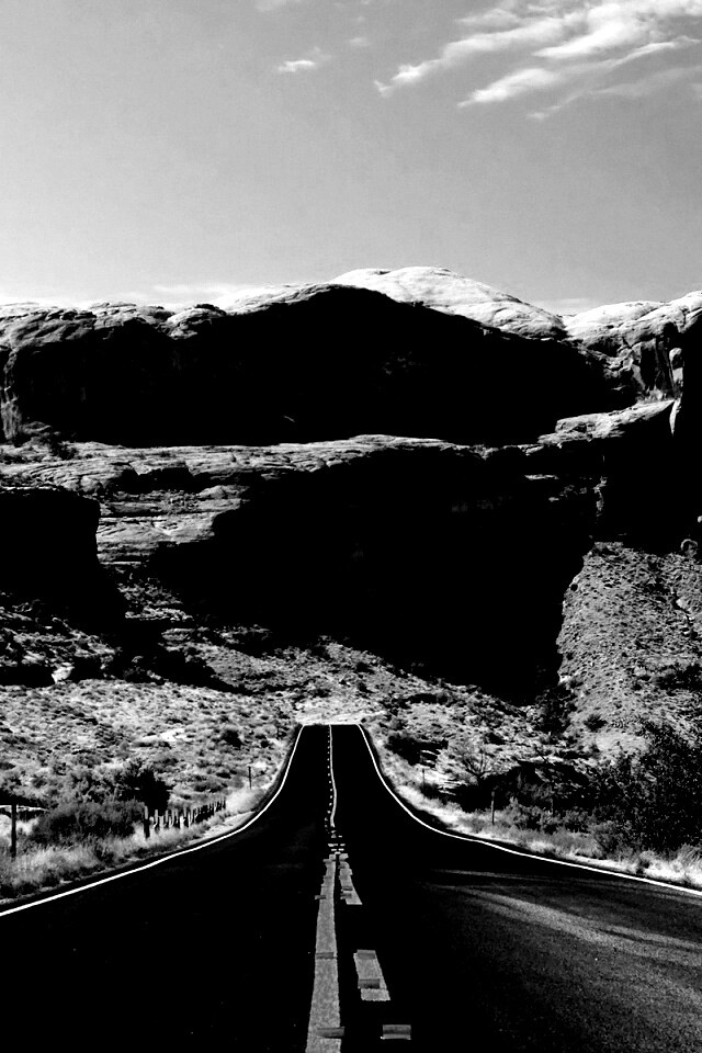 Дорога в горах обои