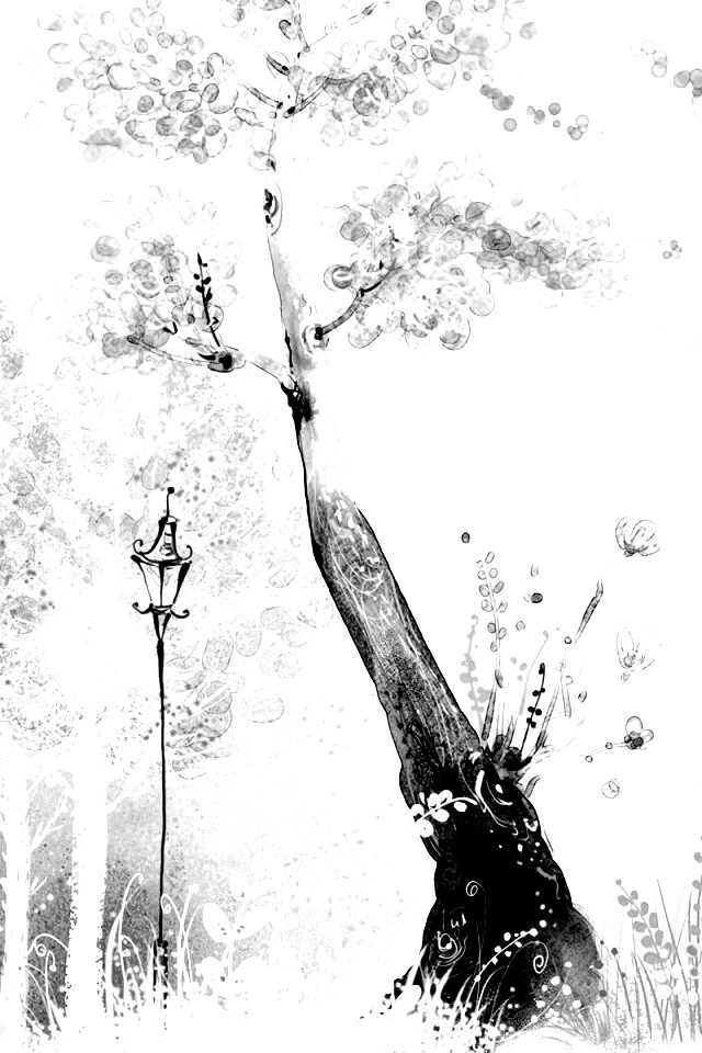 Фонари в парке обои