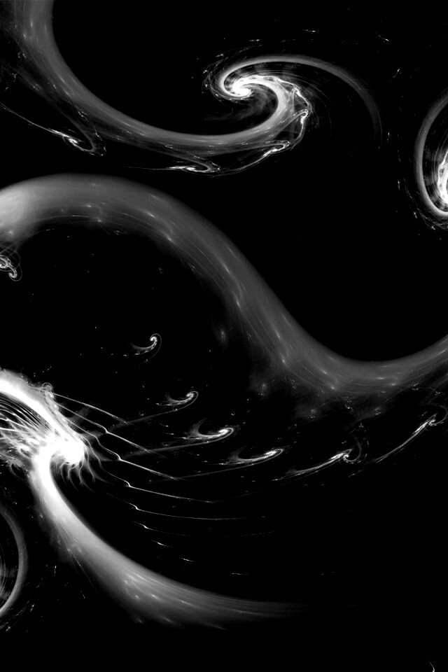 Спиральные абстрактные фракталы зеленого цвета обои