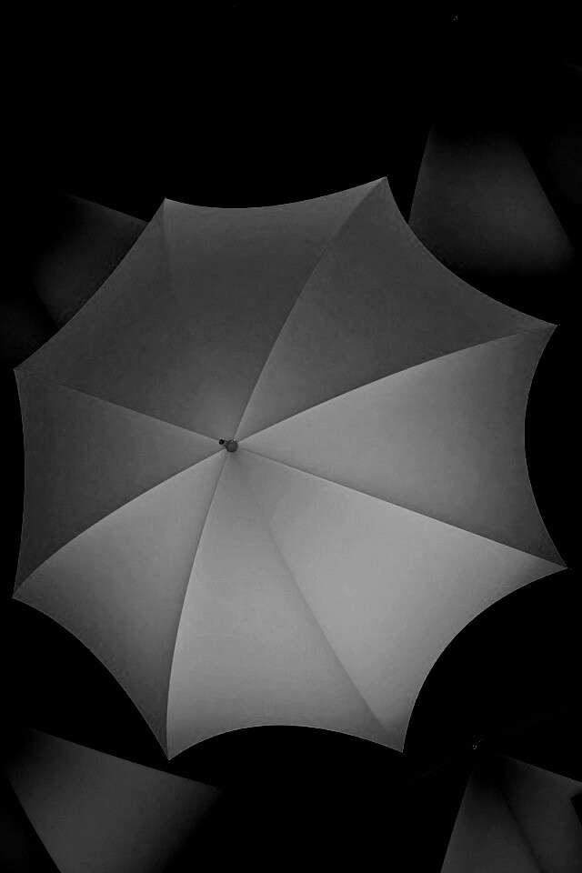 Жёлтый среди чёрных обои