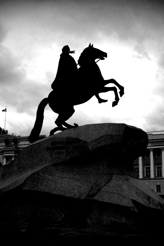 Медный Всадник в Питере обои