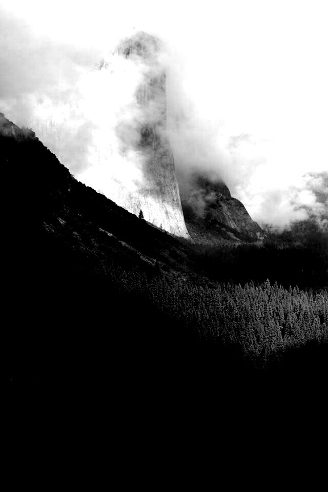 Туман в горах обои