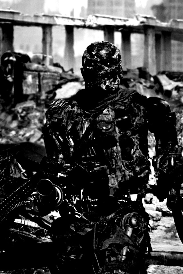 Терминатор на развалинах обои