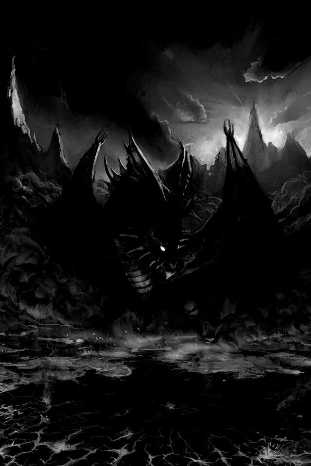 Огненный дракон обои