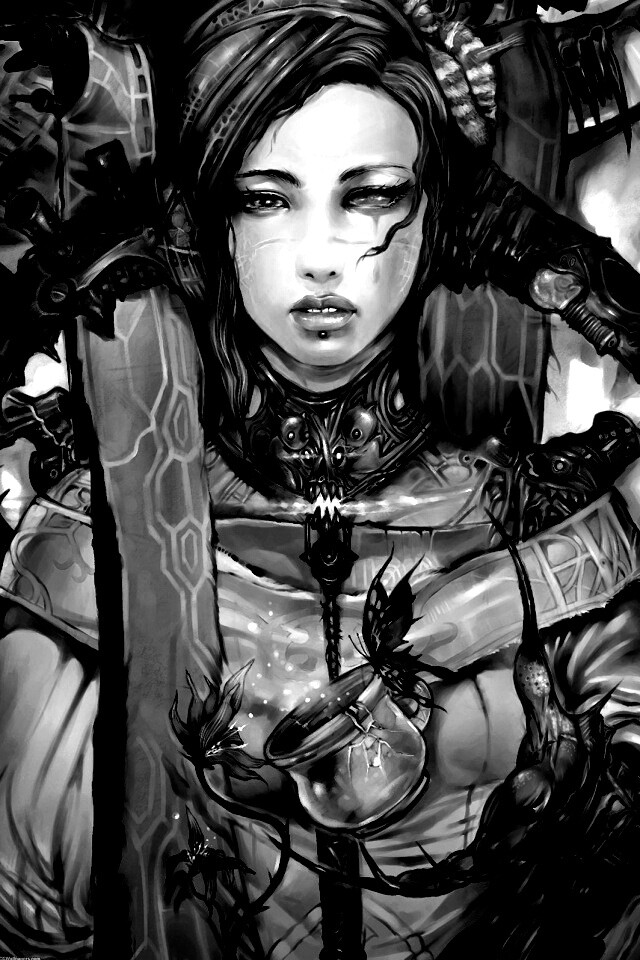 Странная девушка обои