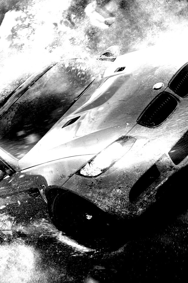 Погоня за оранжевым BMW обои