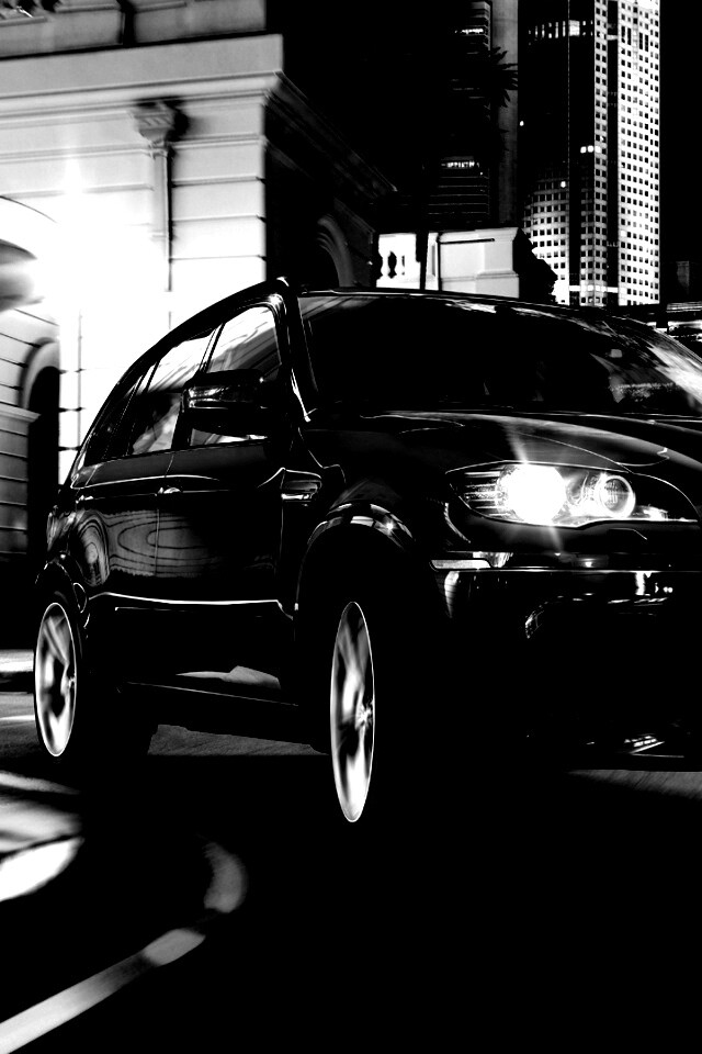 Синий кроссовер BMW обои