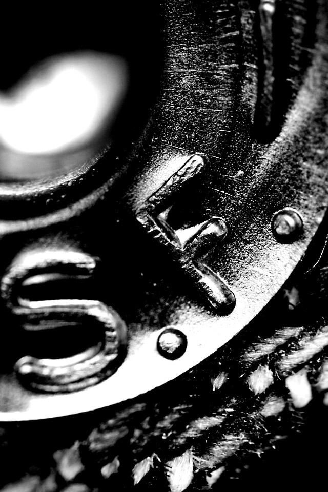 Заклепка на джинсах в макро обои