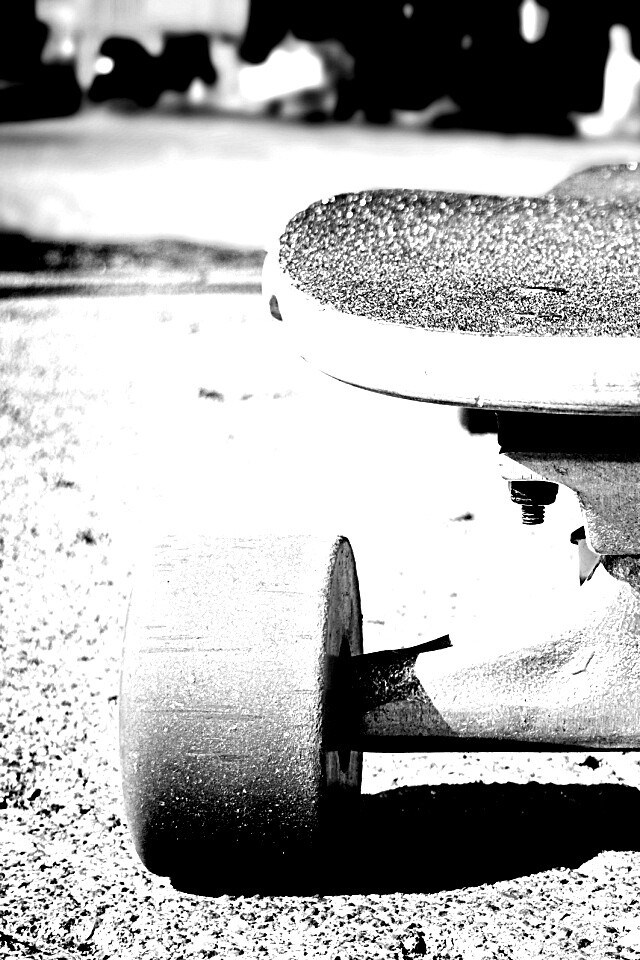 Скейтборд на солнце обои