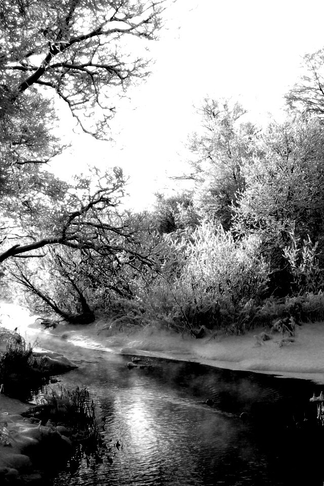 Зимняя река обои