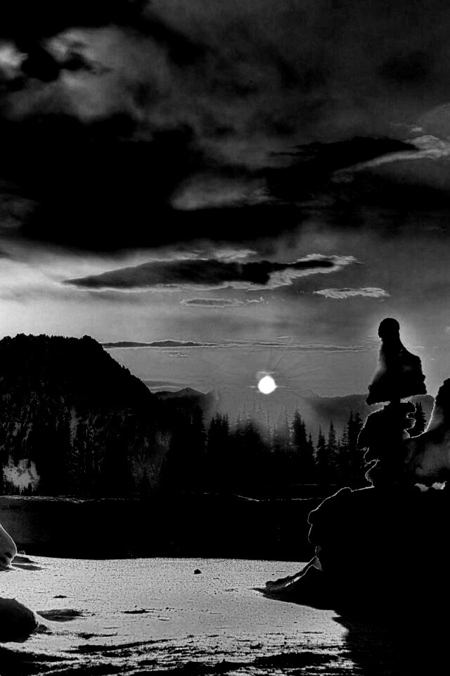 Зимнее солнце обои