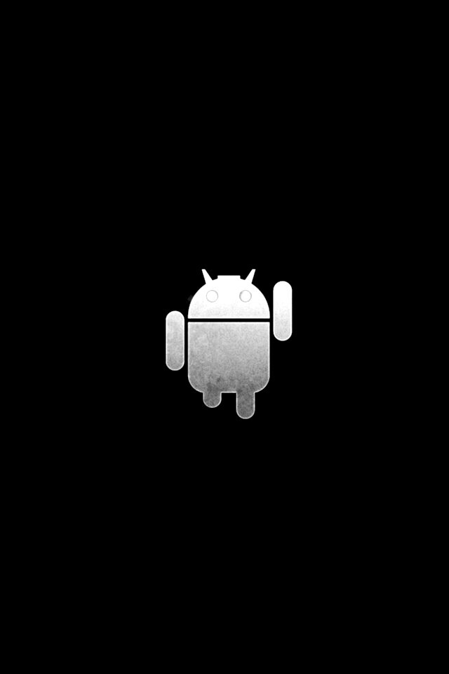 Логотип Android на зеленом фоне обои