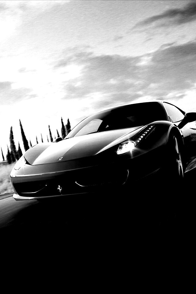 Красная Феррари на трассе обои