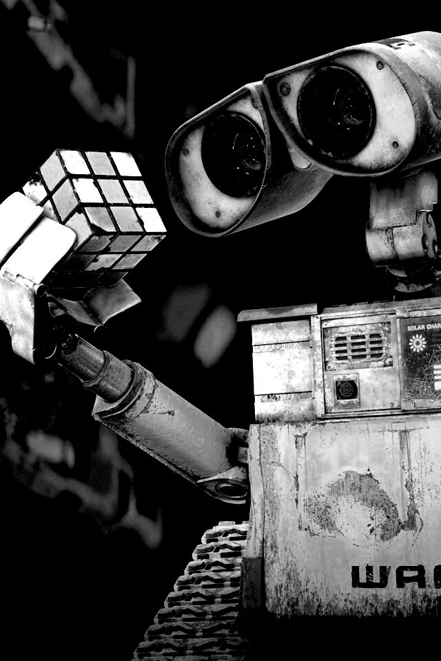 Валли и кубик Рубика обои