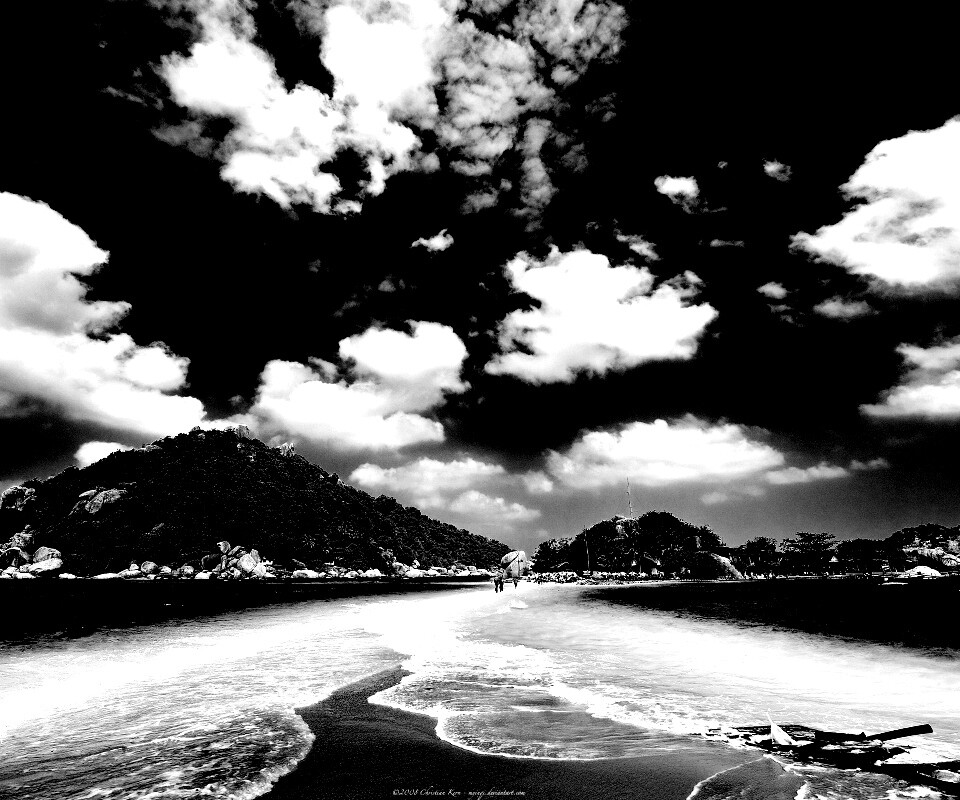 Двойное море обои