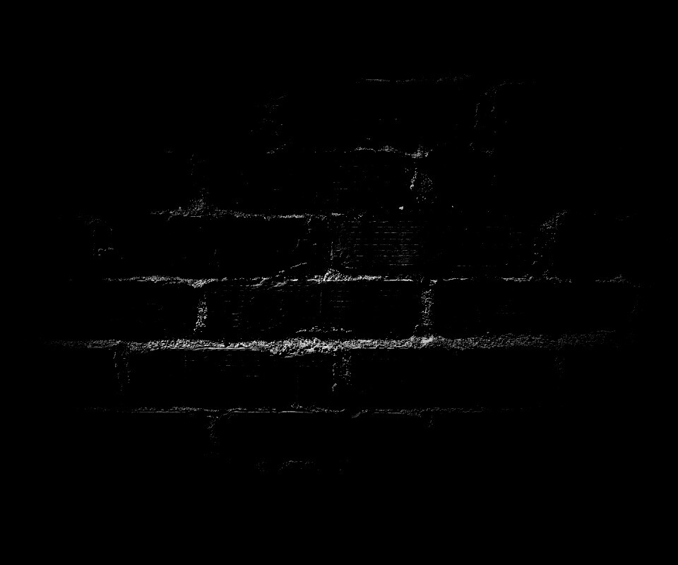 Затемненная кирпичная стена обои