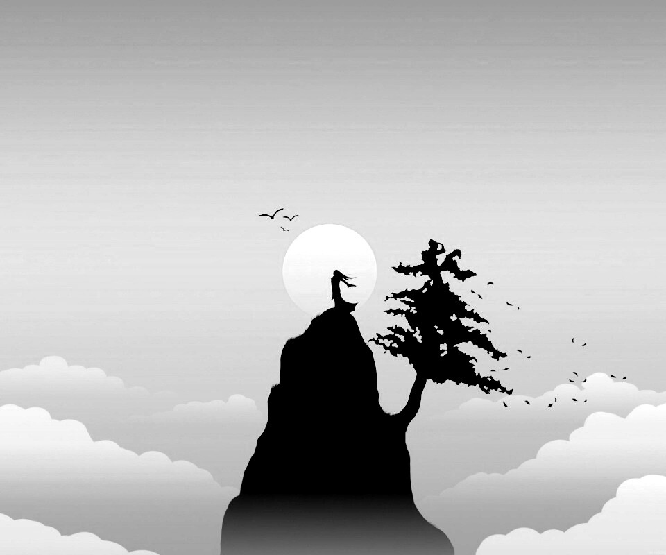 Одна на вершине обои