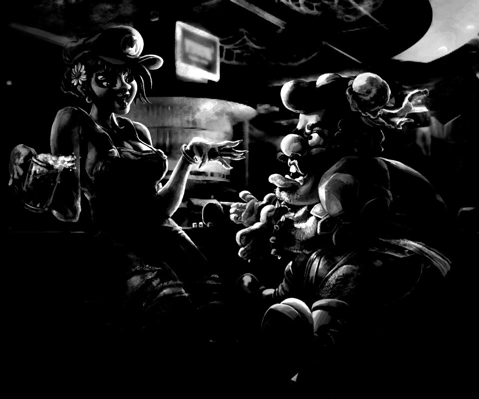 Девушка Марио обои