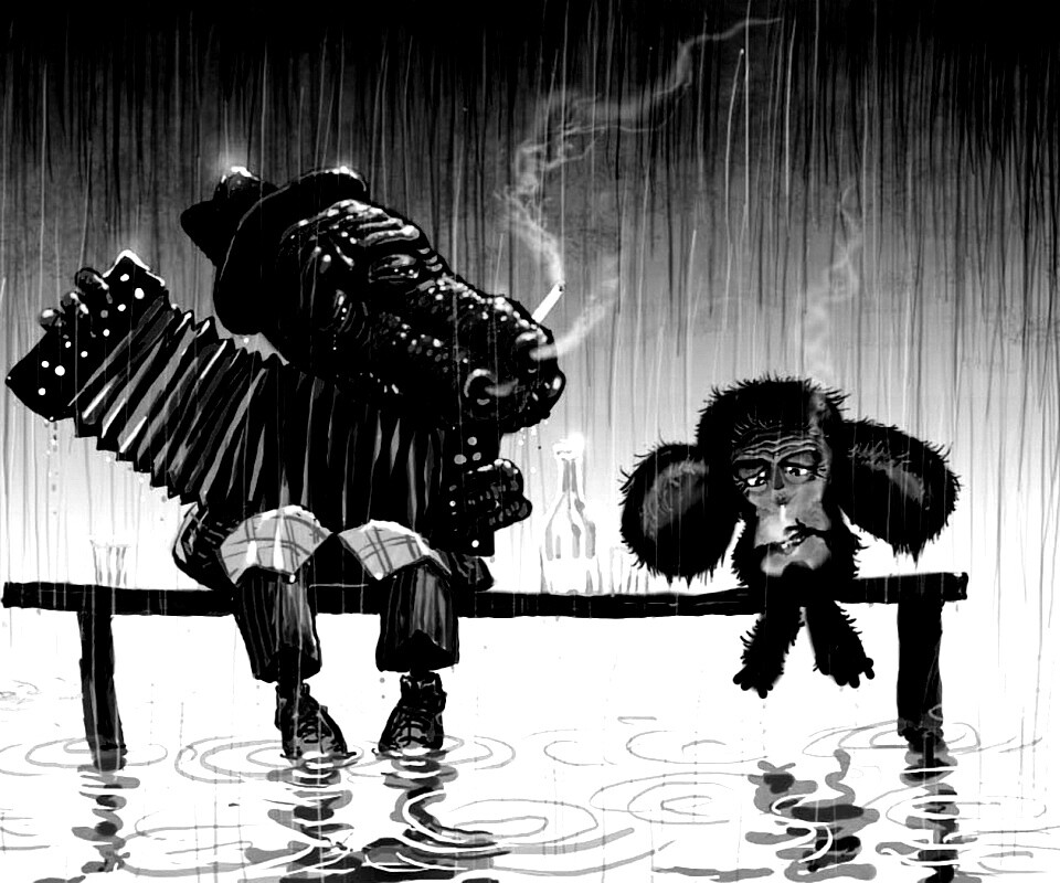 Гена и Чебурашка обои