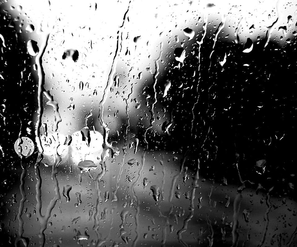 Мокрое стекло обои