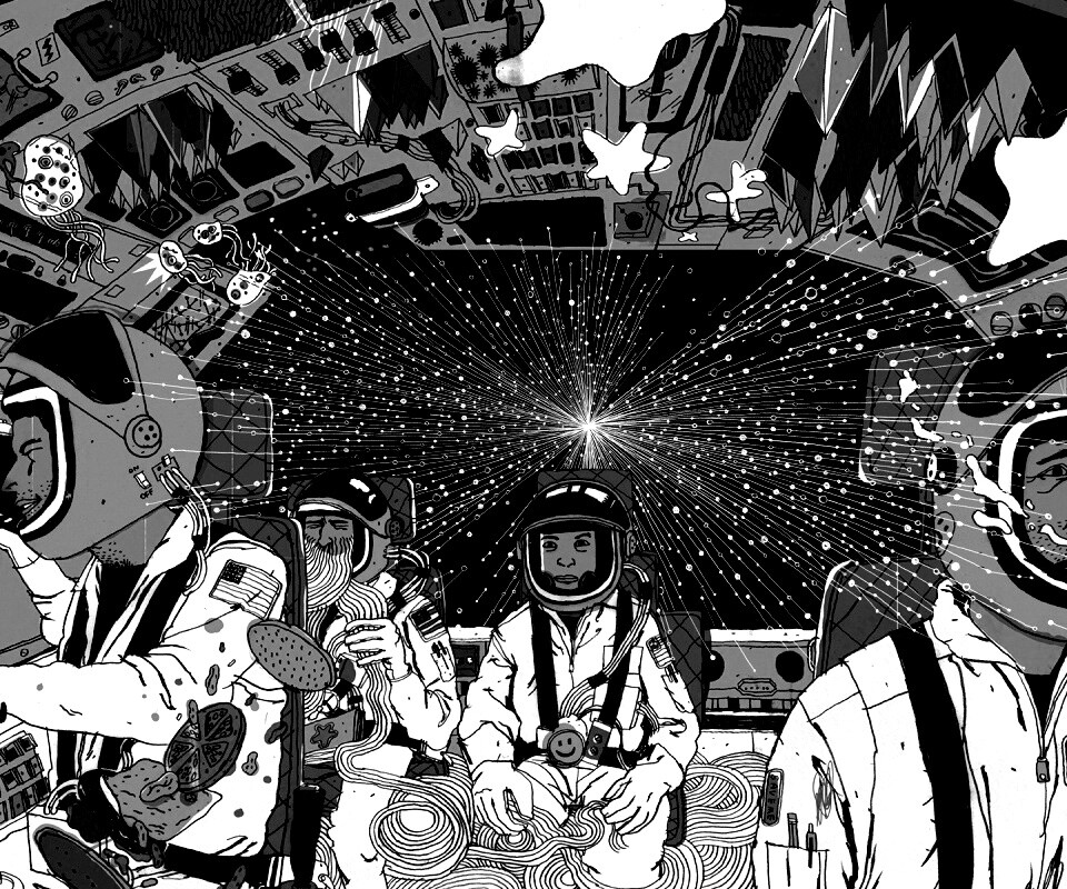 Упоротые космонавты обои