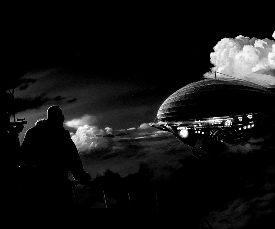 Инопланетный дирижабль обои