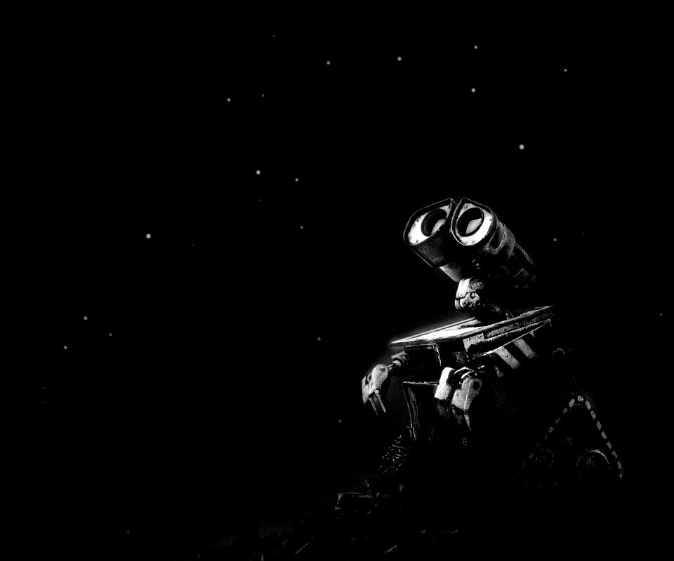 Валли смотрит на звезды обои