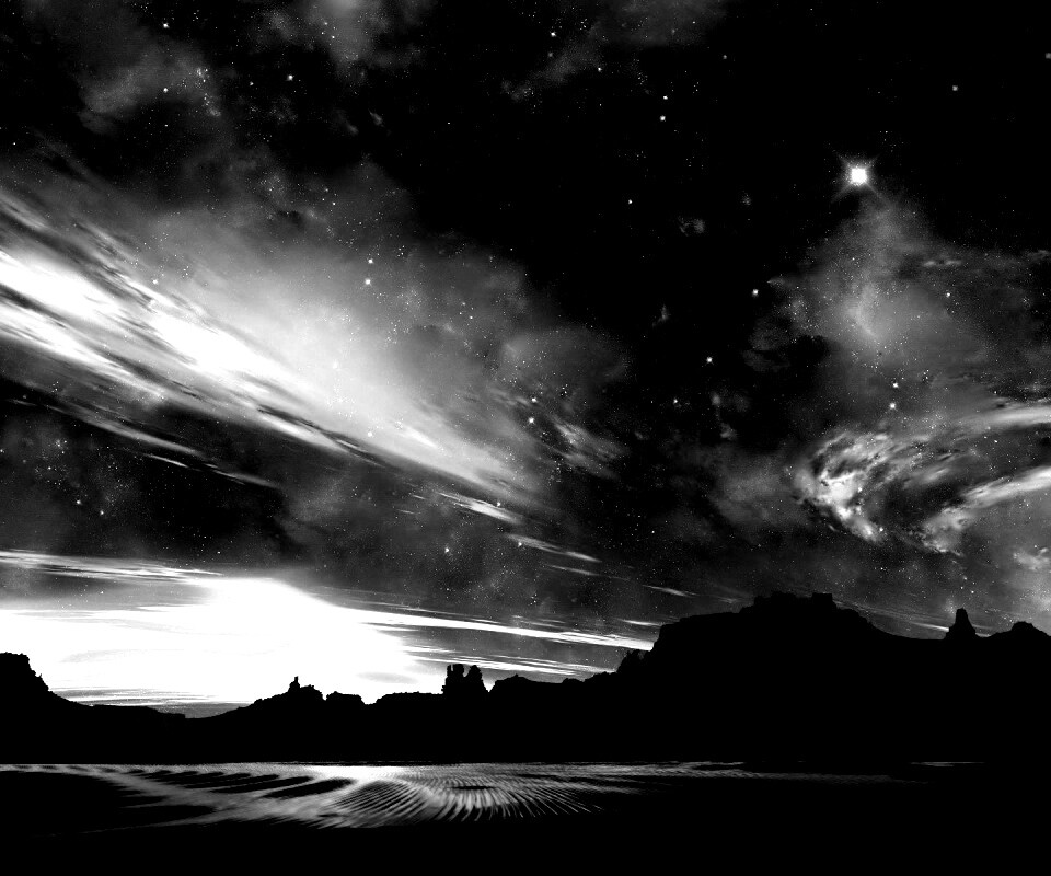 Ночное звездное небо обои