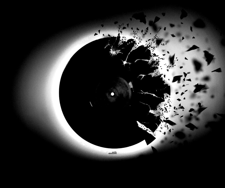 Разрывающийся винил обои