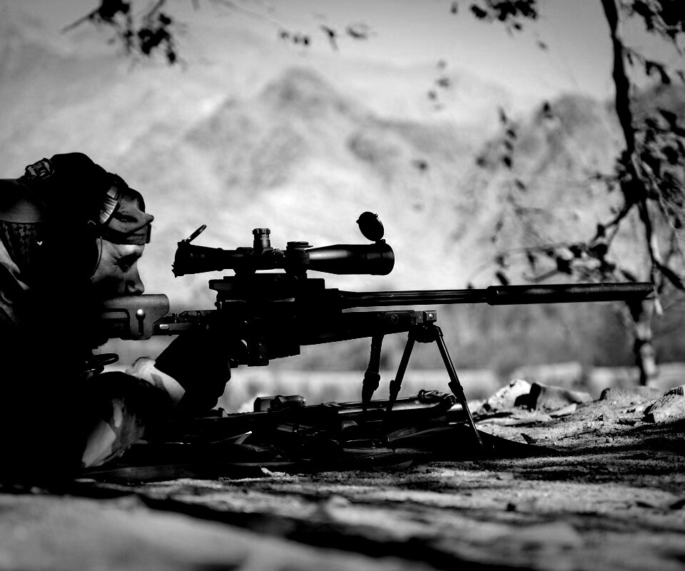 Стрелок в засаде обои
