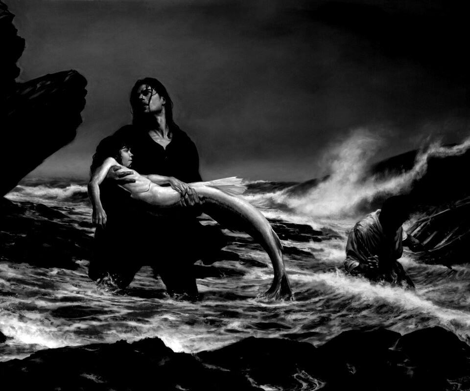 Рыбаки спасают русалку обои