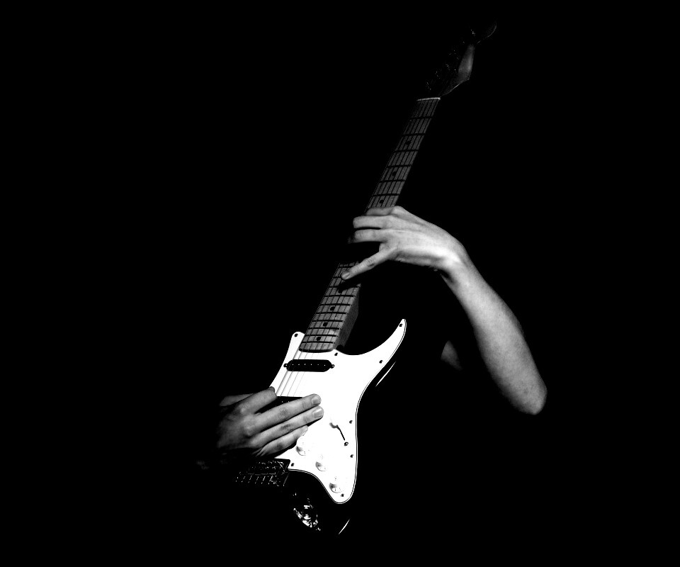Игра на электрогитаре обои