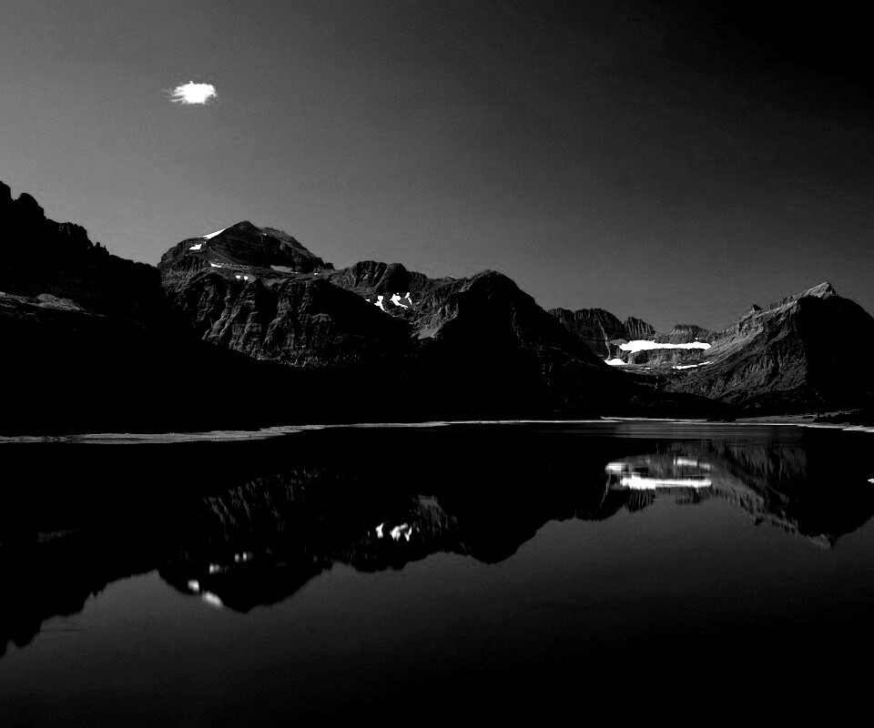 Синее горное озеро обои