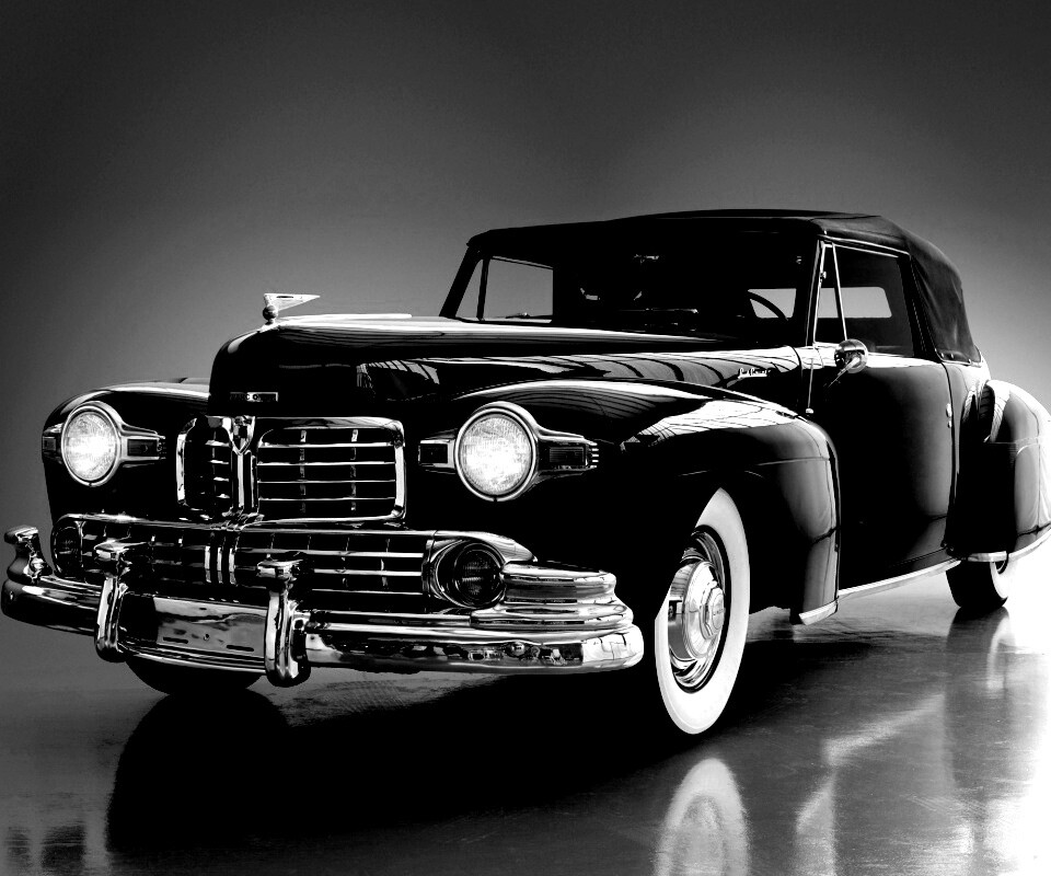 Черный ретро авто обои