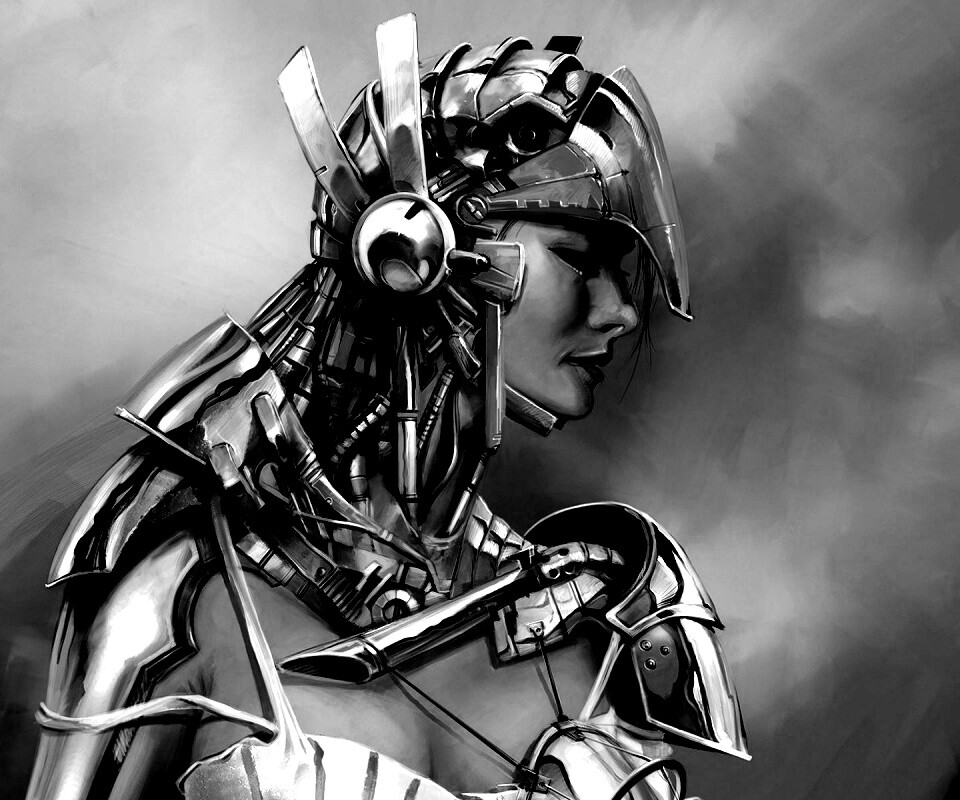 Девушка в силовой броне обои