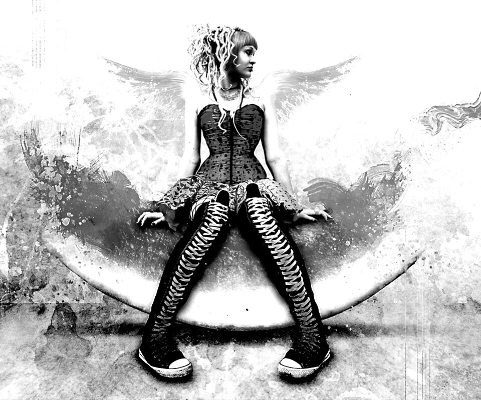 Арбузная девушка обои