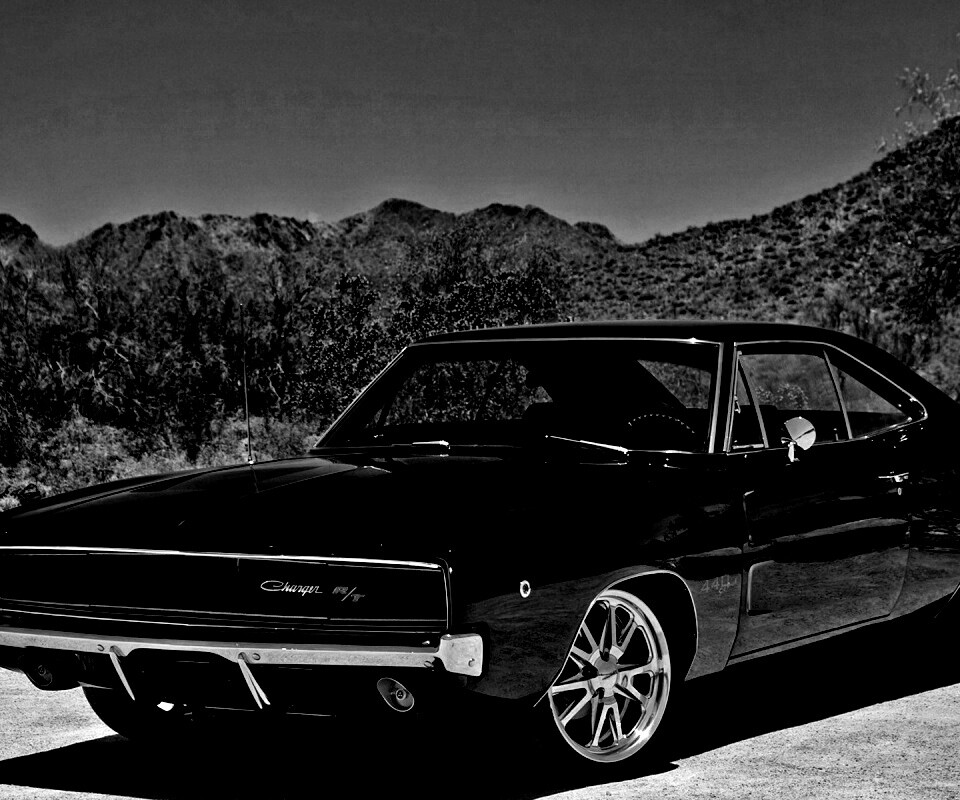 Черный Додж обои