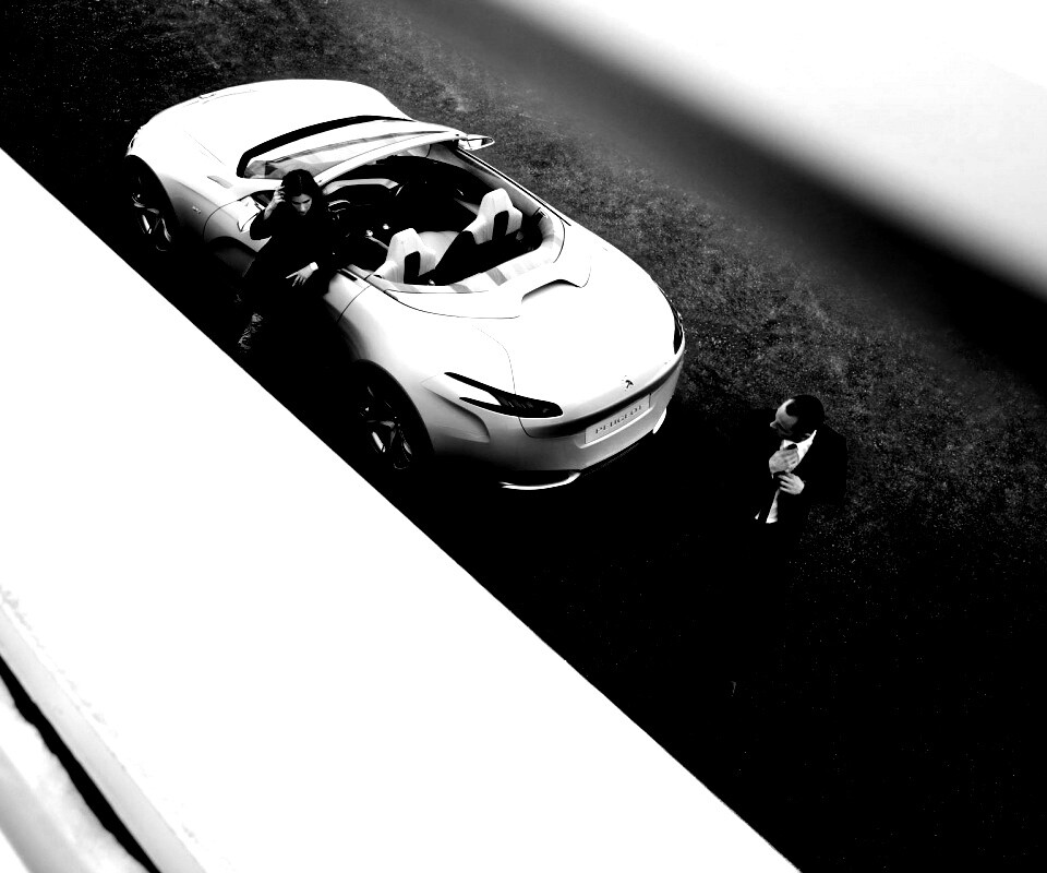 Пара у кабриолета Пежо обои