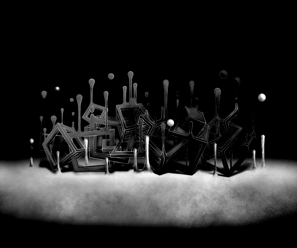 Цветные переплетающиеся кубы обои