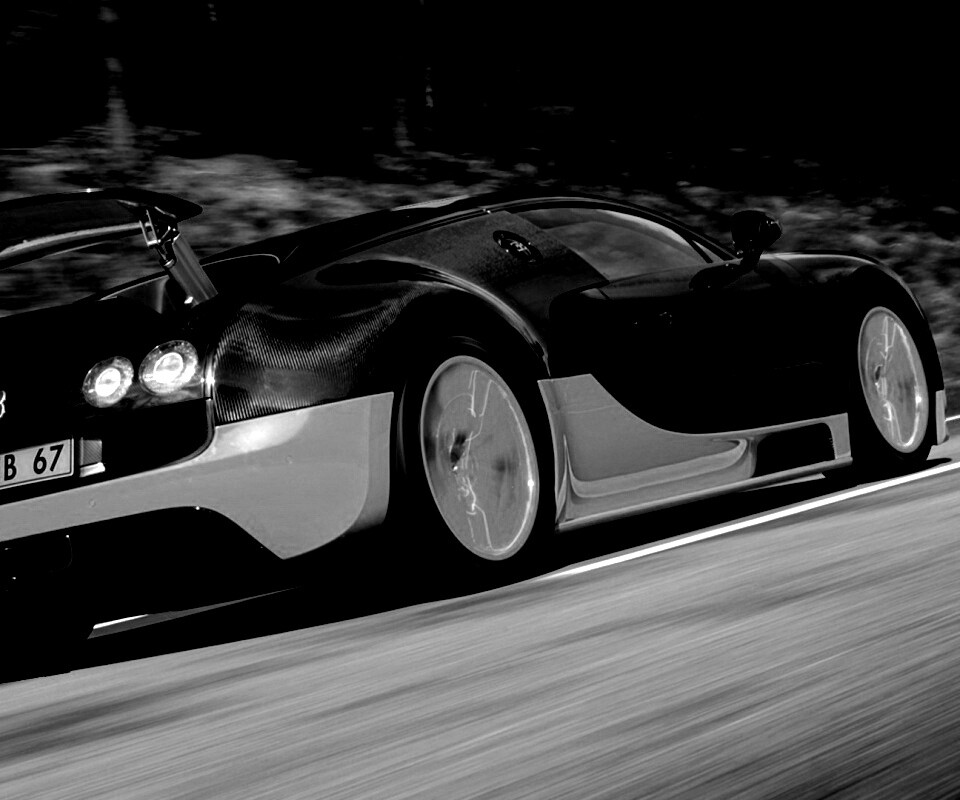 Оранжево-черный Бугатти обои