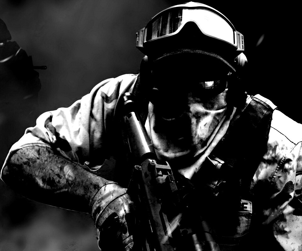 Боец в маске обои